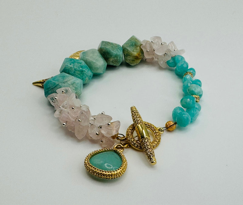 Gift of Joy: Exceptionally Beautiful Apatite bracelet (Available for custom order)