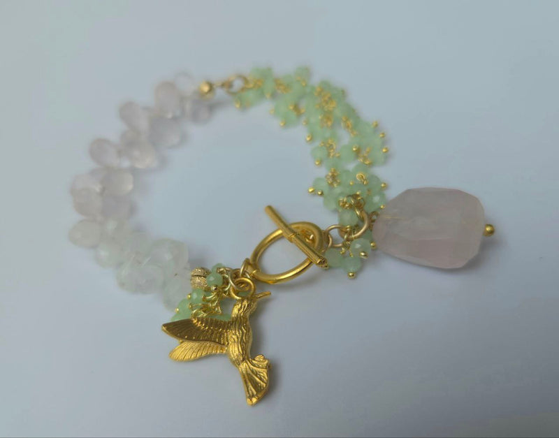 Amazonite & Rose Quartz bracelet